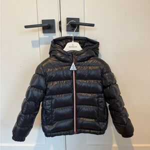 Moncler Shiny Black Hooded Jacket